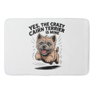 De gekke Cairn Terrier is van mij Badmat