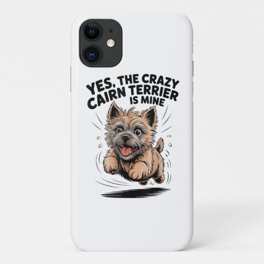 De gekke Cairn Terrier is van mij Case-Mate iPhone Case (Achterkant)
