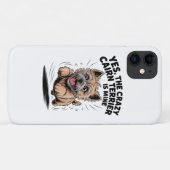 De gekke Cairn Terrier is van mij Case-Mate iPhone Case (Achterkant (horizontaal))
