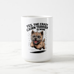 De gekke Cairn Terrier is van mij Koffiemok