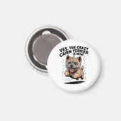 De gekke Cairn Terrier is van mij Magneet (Voorkant / Achterkant)