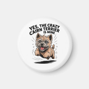 De gekke Cairn Terrier is van mij Magneet