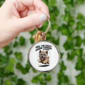 De gekke Cairn Terrier is van mij Sleutelhanger (Hand)