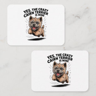De gekke Cairn Terrier is van mij Visitekaartje