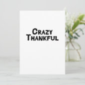 De gekke Dankbare Gift van de Thanksgiving Feestdagenkaart (Staand voorkant)