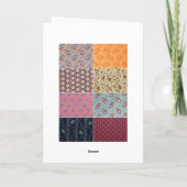 De gekke Gelukkige Verjaardag van het Dekbed van Kaart (Achterkant)