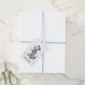 De Gekke Hoedenmaker Cadeaulabel (Met Touw)