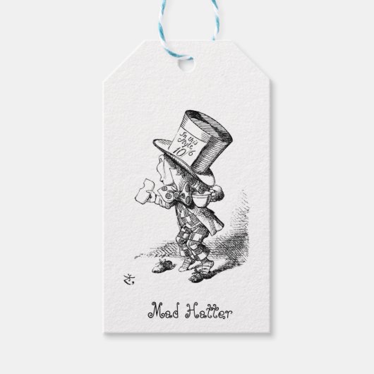 De Gekke Hoedenmaker Cadeaulabel (Voorkant)