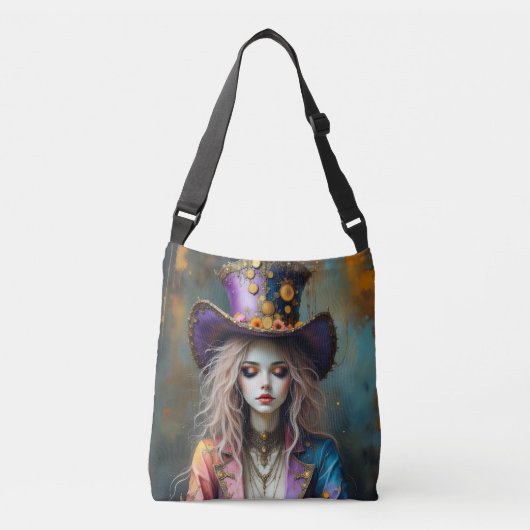 De Gekke Hoedenmaker Crossbody Tas (Voorkant)