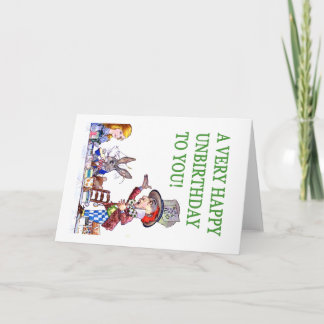 De gekke Hoedenmaker zegt, een zeer Gelukkige Kaart