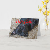 De gekke hond Buggs, past om het even welke Kaart (Gele Bloem)