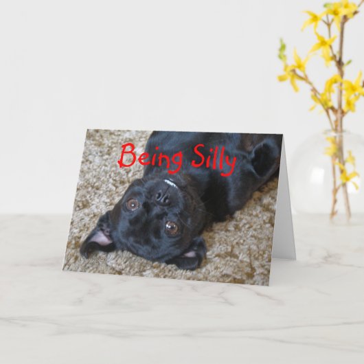 De gekke hond Buggs, past om het even welke Kaart (Gele Bloem)