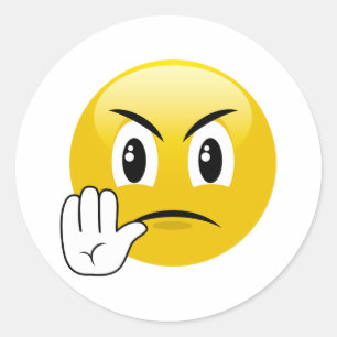 De gekke Juiste daar Stickers Emoji van het Einde