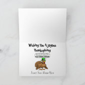 De gekke Kaart van de Thanksgiving van de Ziekte (Binnen)