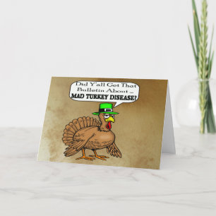 De gekke Kaart van de Thanksgiving van de Ziekte