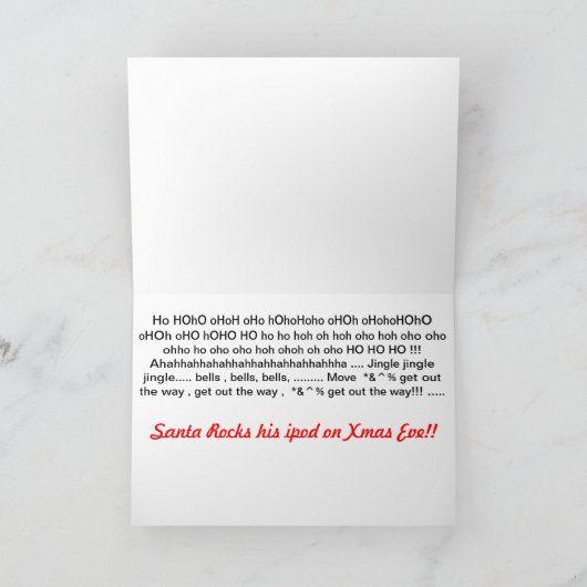 De gekke Kaarten van de Kerstman (Binnen)