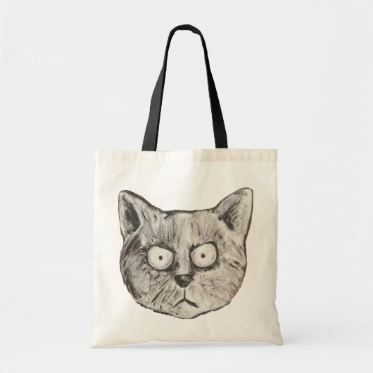 de gekke kat tote bag (Voorkant)