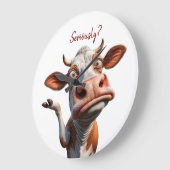De Gekke Koe - "Serieus?" Grappig offerte ontwerp Grote Klok (Hoek)
