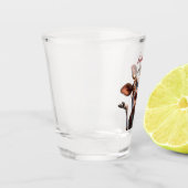 De Gekke Koe - "Serieus?" Grappig offerte ontwerp Shot Glas (Links)