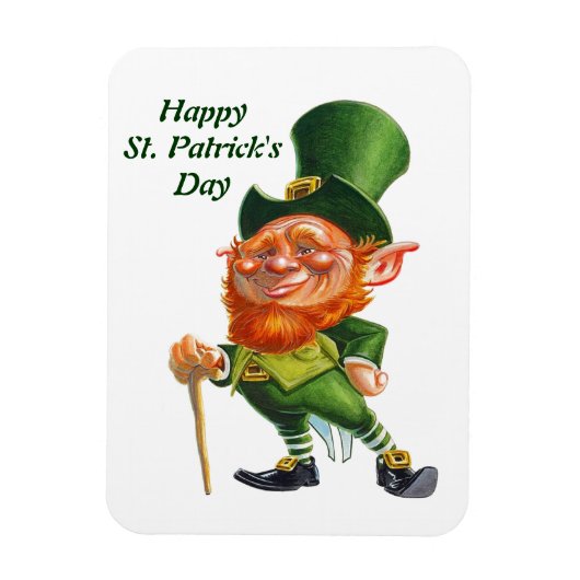 DE GEKKE LEPRECHAUN-magneet Magneet (Verticaal)