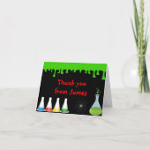 De gekke Verjaardag van de Wetenschapper van de Bedankkaart (Voorkant)