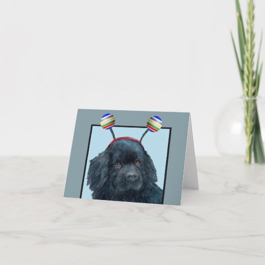 De gekke Zwarte Lege Kaart van de Hond (Voorkant)