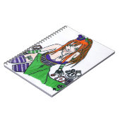 de gekkekoeienhoed in de manga-versie notitieboek (Linkerzijde)