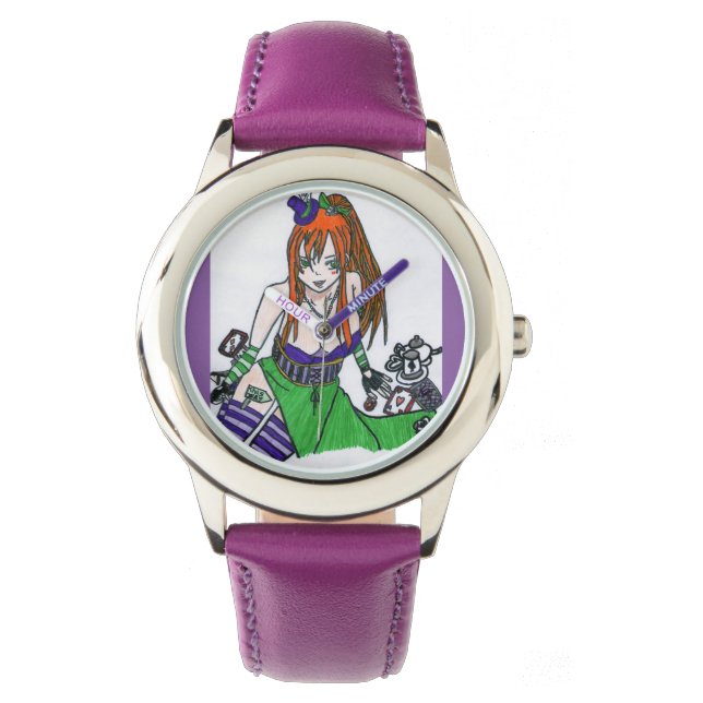 De gekkekoeienhoed in Manga-versie Horloge (Voorkant)