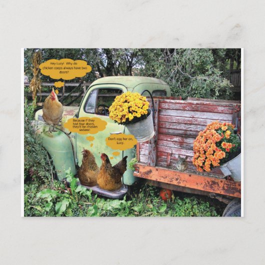 De gekken op je! briefkaart (Voorkant)