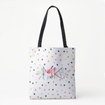 De gekleurde Canvas tas van de Dot van Polka met u