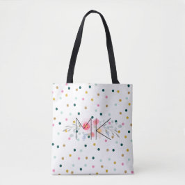 De gekleurde Canvas tas van de Dot van Polka met u