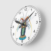 De gekleurde gloeiende wandklok (Hoek)