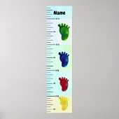 De gekleurde Grafiek van de Groei van het Pastel v Poster (Voorkant)