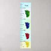 De gekleurde Grafiek van de Groei van het Pastel v Poster (Voorkant)