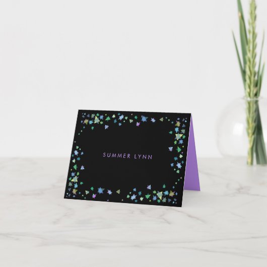 De GEKLEURDE Knuppel Mitzvah van de Bar van Bedankkaart (Voorkant)