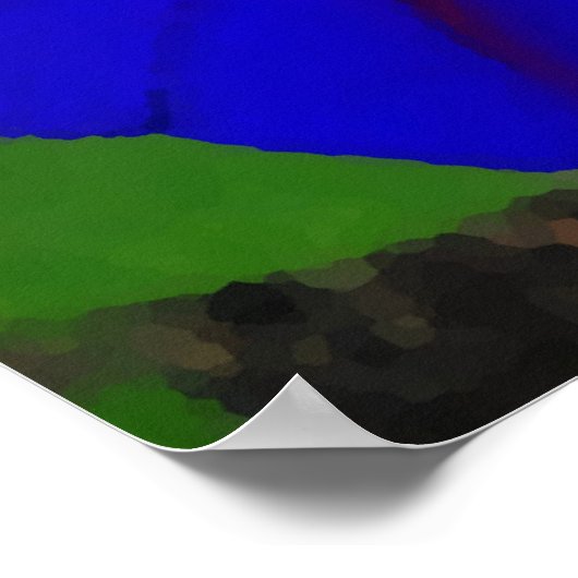 De gekleurde ochtendglorie poster (Hoek)