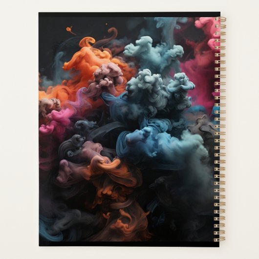 De gekleurde rook planner (Achterkant)