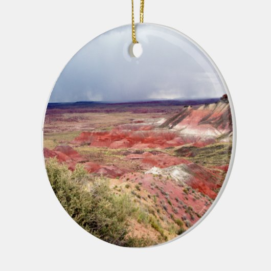 De gekleurde woestijn keramisch ornament (Links)