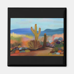 De gekleurde woestijn magneet