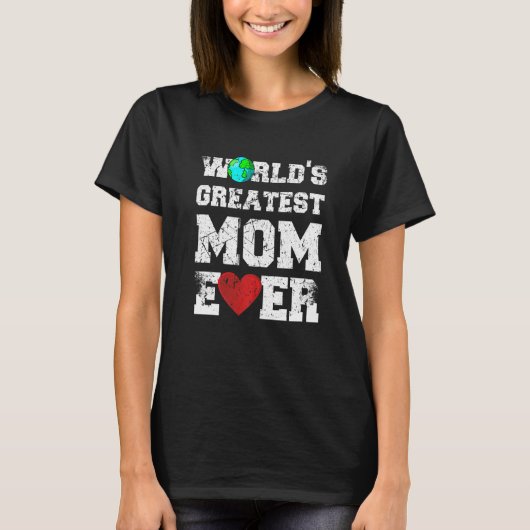De gekneusde Grunge versleten uit de grootste Stij T-shirt (Voorkant)