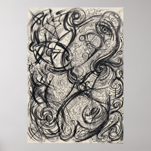 De Geknoopte Gebeds-Kunst van Shadow Lines Wandsch Poster