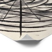 De Geknoopte Gebeds-Kunst van Shadow Lines Wandsch Poster (Hoek)