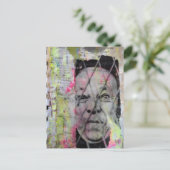 de gekooide man junk journal Mixed Media Collage Briefkaart (Staand voorkant)