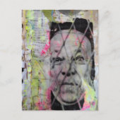 de gekooide man junk journal Mixed Media Collage Briefkaart (Voorkant)