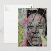 de gekooide man unieke Mixed Media Collage Briefkaart (Voorkant / Achterkant)