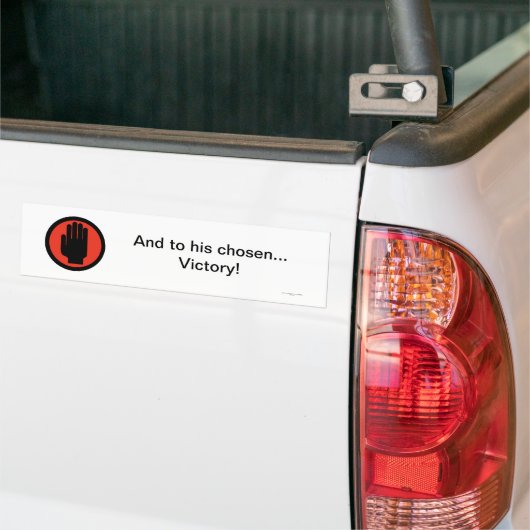 De gekozen officiële Logo Bumpersticker (Op Truck)