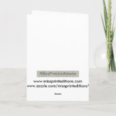 De Gekrabbel van de viool op Manuscript Bach Kaart (Achterkant)