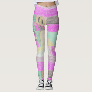 De gekramde leggings van Magenta van de Scène