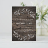 De gekromde Tanden Wooden de Ontvangst van de Wedd Kaart (Staand voorkant)