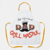 De gekroonde grillmaster: geometrische letters schort (Voorkant)
